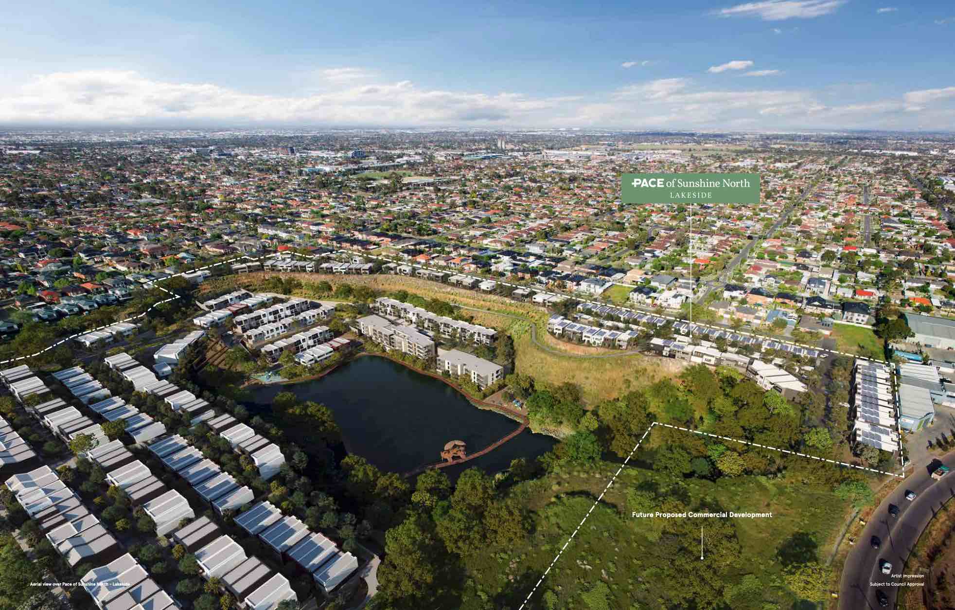 [Townhouses] Pace of Sunshine North Lakeside, Sunshine North OpenLot